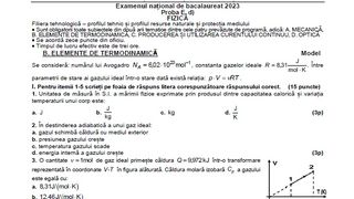 Simulare BAC 2023 subiecte Fizică.