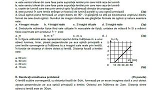 Simulare BAC 2023 subiecte Fizică.