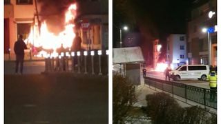 VIDEO- Accident rutier grav la Pitești: un incendiu a izbucnit în urma coliziunii dintre două autoturisme