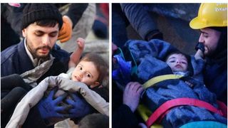 VIDEO. Doi gemeni de 1 an și jumătate, salvați de sub dărâmături la 40 de ore după cutremurul din Turcia