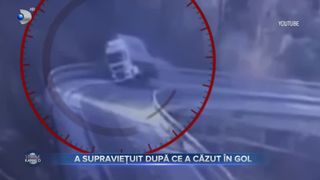 A supraviețuit după ce a căzut în gol