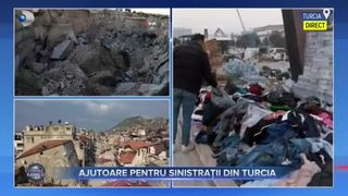 Ajutoare pentru sinistrații din Turcia