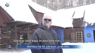 Distracție de zăpadă la muzeu