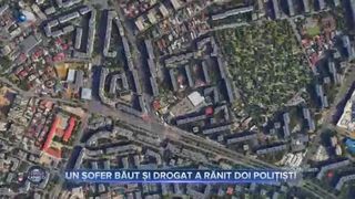 Un șofer băut și drogat a rănit doi polițiști