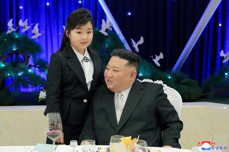 Kim Jong-un, alături de fiica sa de 10 ani, Ju-Ae