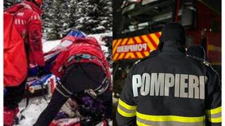 Un bărbat a căzut cu bicicleta de la 8 metri, în albia unui râu