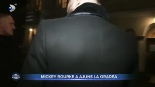 Mickey Rourke a ajuns la Oradea