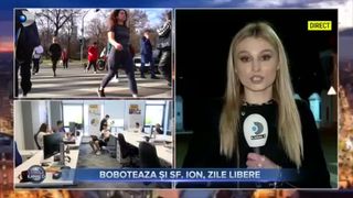 Boboeaza și Sf Ion, zile libere