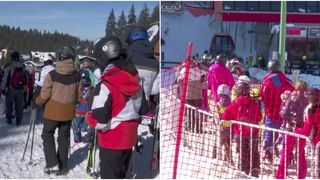 VIDEO - Aglomerație la Poiana Brașov: turiștii au stat ore întregi la coadă la telegondolă
