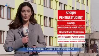 Bani pentru chiriile studenților