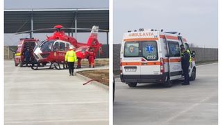 Incident în județul Timiș: Patru muncitori au fost transportați la spital după ce au căzut de la o înălțime de șase metri