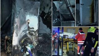 Flăcările au cuprins un spital privat din Cluj. Incendiul a fost provocat de un bărbat care a intrat să fure dintr-un vestiar