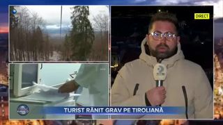 Turist rănit grav pe tiroliană