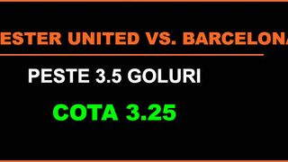 Se repetă spectacolul din tur? Manchester United - FC Barcelona, cel mai așteptat meci din Europa League