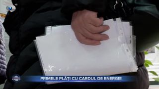 Primele plăți cu cardul de energie