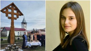 EXCLUSIV: Imagini emoționante cu troița ridicată în memoria Tatianei, adolescenta de 15 ani omorâtă pe trecerea de pietoni/ ”Nu a fost un moment deloc ușor”