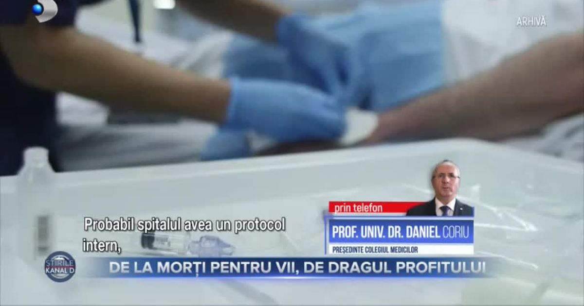 De la morți pentru vii, de dragul profitului - Stirile Kanal D