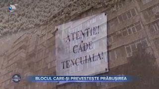 Blocul care-și prevestește prăbușirea