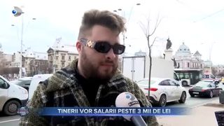 Tinerii vor salarii peste 3 mii de lei