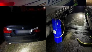 Doi bărbați au fost arestați după ce au furat motorină din tirurile oprite într-o parcare