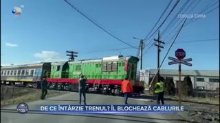 De ce întârzie trenul - îl blochează cablurile