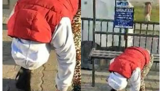 VIDEO - Tânără-zombie, paralizată de droguri, în centrul orașului