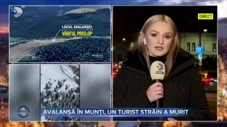 Avalanșă &icirc;n munți, un turist străin a murit