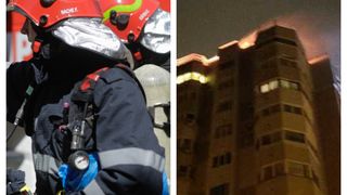 Incendiu violent la un bloc din Constanța: 37 de persoane au fost evacuate