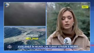 Avalanșă în munți, un turist străin a murit
