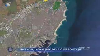 Incendiu la inaltime, de la o improvizatie