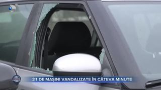 21 De masini vandalizate in cateva minute