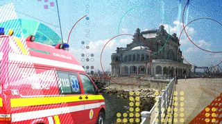 VIDEO. Un copil de șase ani a căzut peste  stabilopozi, pe faleza Cazinoului din Constanța