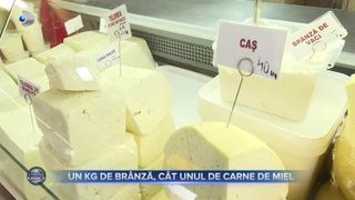 Un kg de br&acirc;nză, c&acirc;t unul de carne de miel
