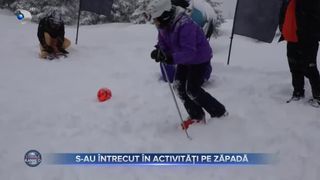 S-au întrecut în activități pe zăpadă