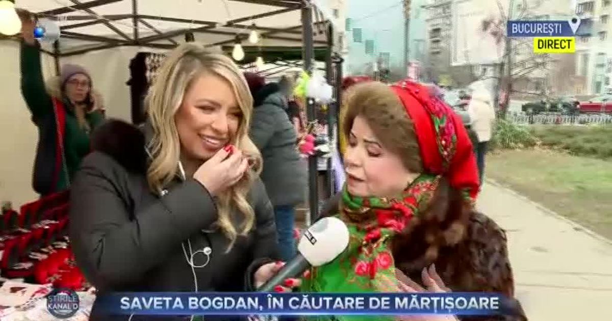 Saveta Saveta Bogdan, în căutare de mărțișoare - Stirile Kanal D