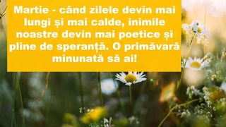 Mesaje de 1 Martie 2023. 