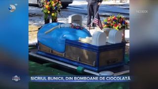Sicriul bunicii, din bomboane de ciocolată