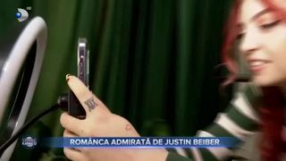 Rom&acirc;nca admirată de Justin Bieber