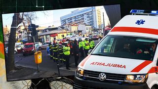 O ambulanță a fost implicată &icirc;ntr-un accident rutier &icirc;n Capitală