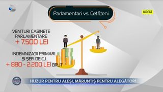 Huzur pentru aleși, mărunțiș pentru alegători