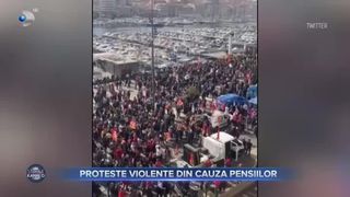 Proteste violente din cauza pensiilor