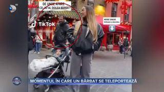 Momentul &icirc;n care un bărbat se teleportează