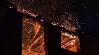 Un bărbat din Blaj a decedat într-un incendiu. Flăcările i-au cuprins locuința