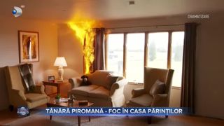 O tânără furioasă a dat foc în apartamentul părinților