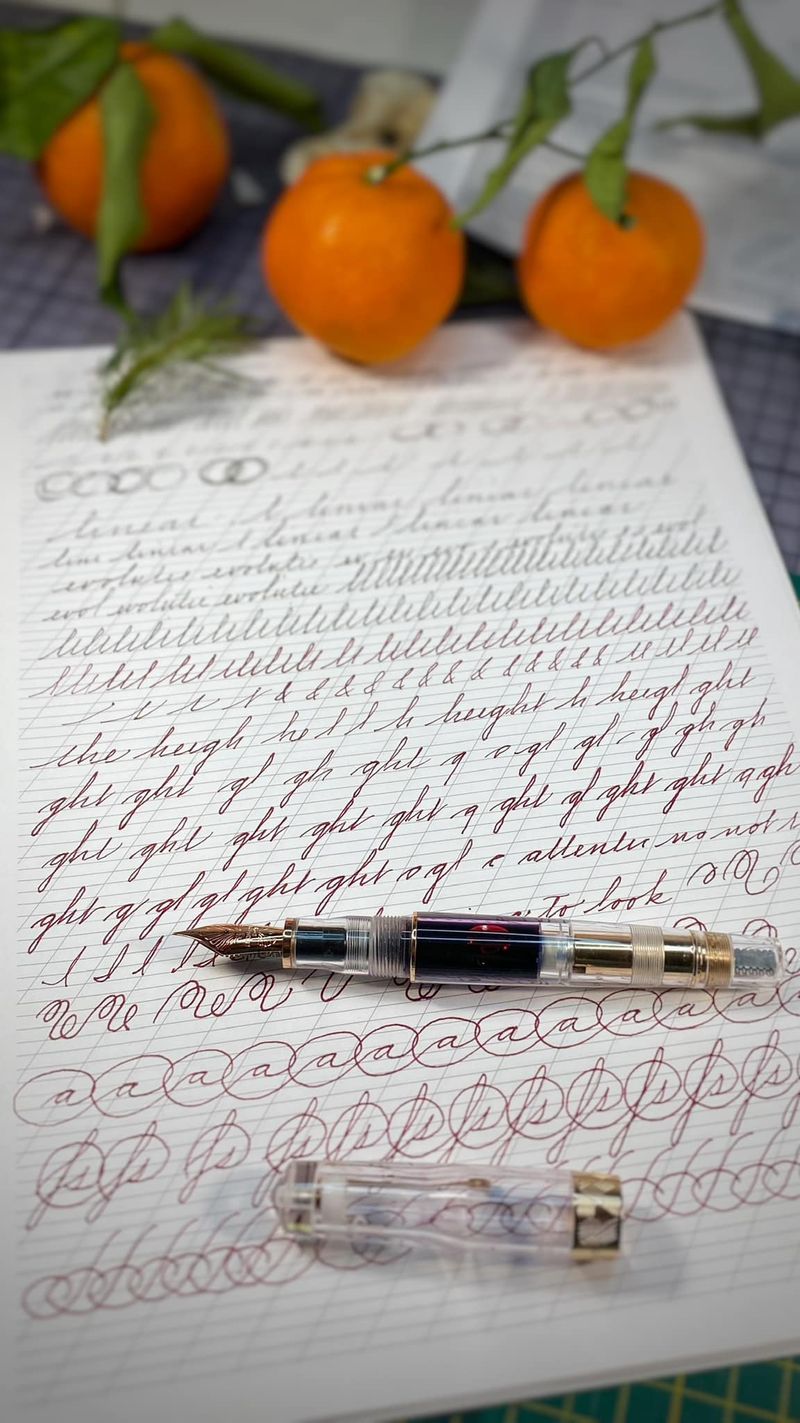 Carmen Nistor oferă cursuri de caligrafie la Academia de Caligrafie, academie fondată chiar de ea, în anul 2018