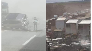 Momentul în care s-a produs carambolul de pe autostrada M1 din Ungaria. Declarațiile martorilor
