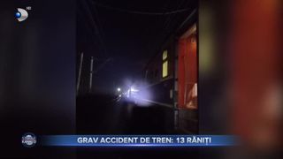 Grav accident de tren 13 răniți