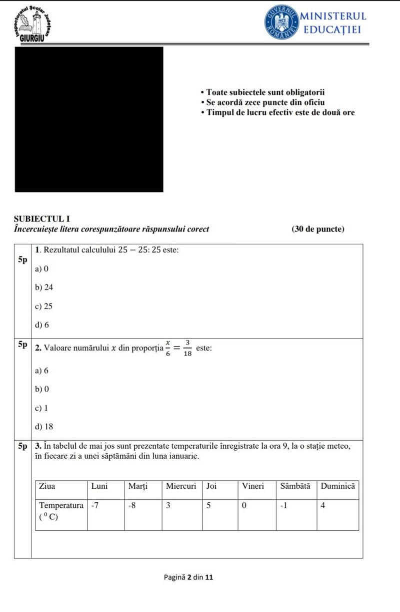 Subiecte Matematică simulare Evaluare Națională 2023. Ce exerciții și probleme se vor da în acest an?