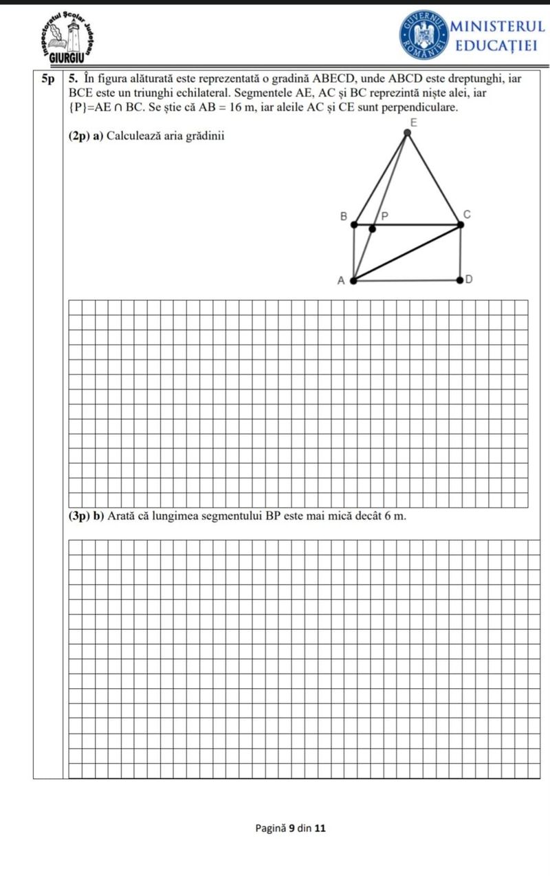 Subiecte Matematică simulare Evaluare Națională 2023. Ce exerciții și probleme se vor da în acest an?