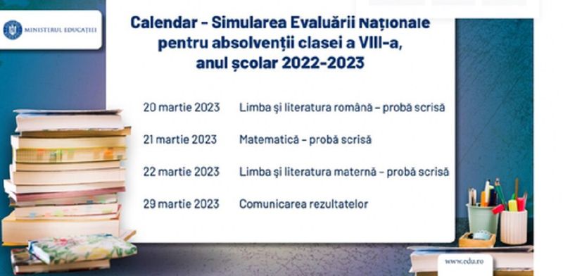 Rezultate simulare Evaluare Națională 2023. 